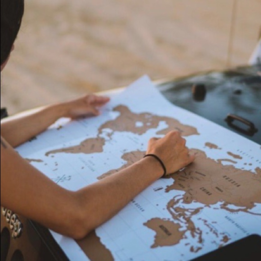 WORLD SCRATCH MAP NEW
